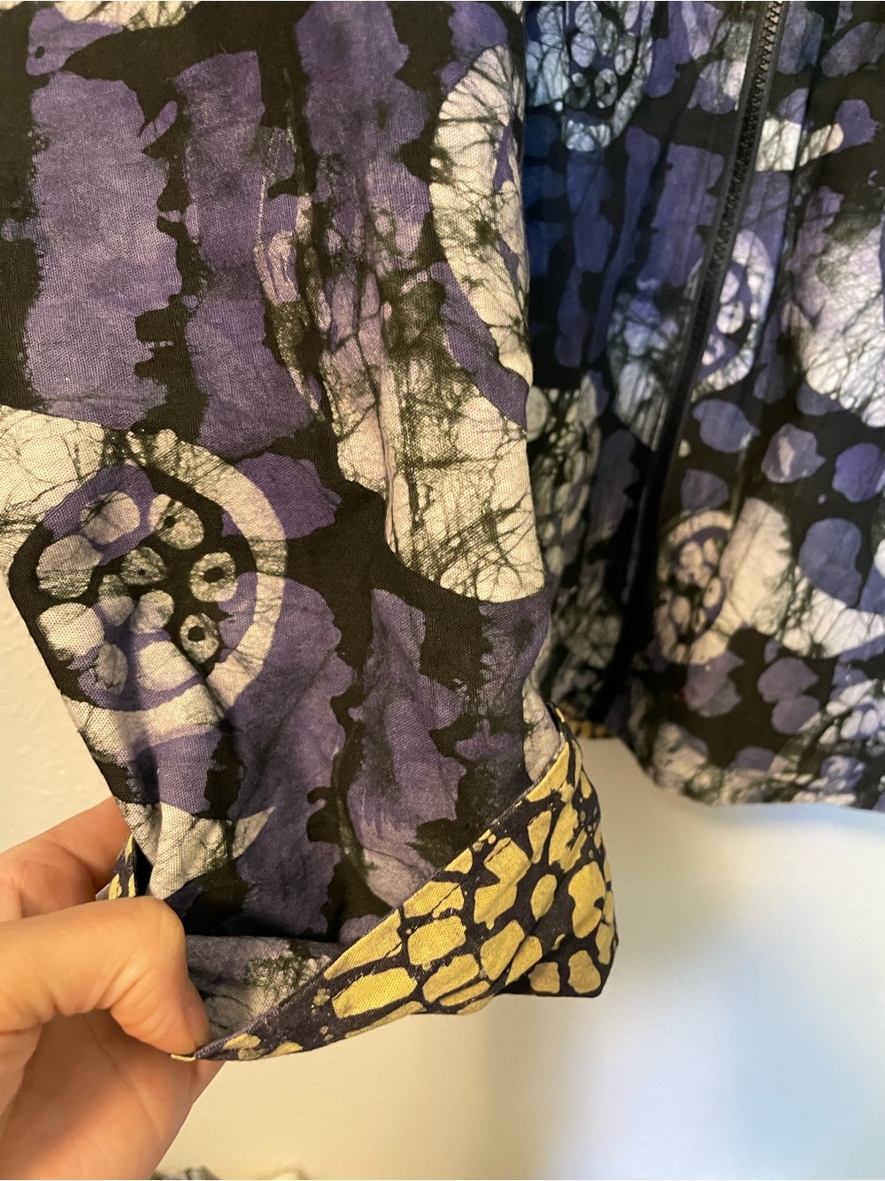 Reversible Handmade Wild Print Bohemian Streetwear Festival Jacket Size L/XL - Picture 4 of 9